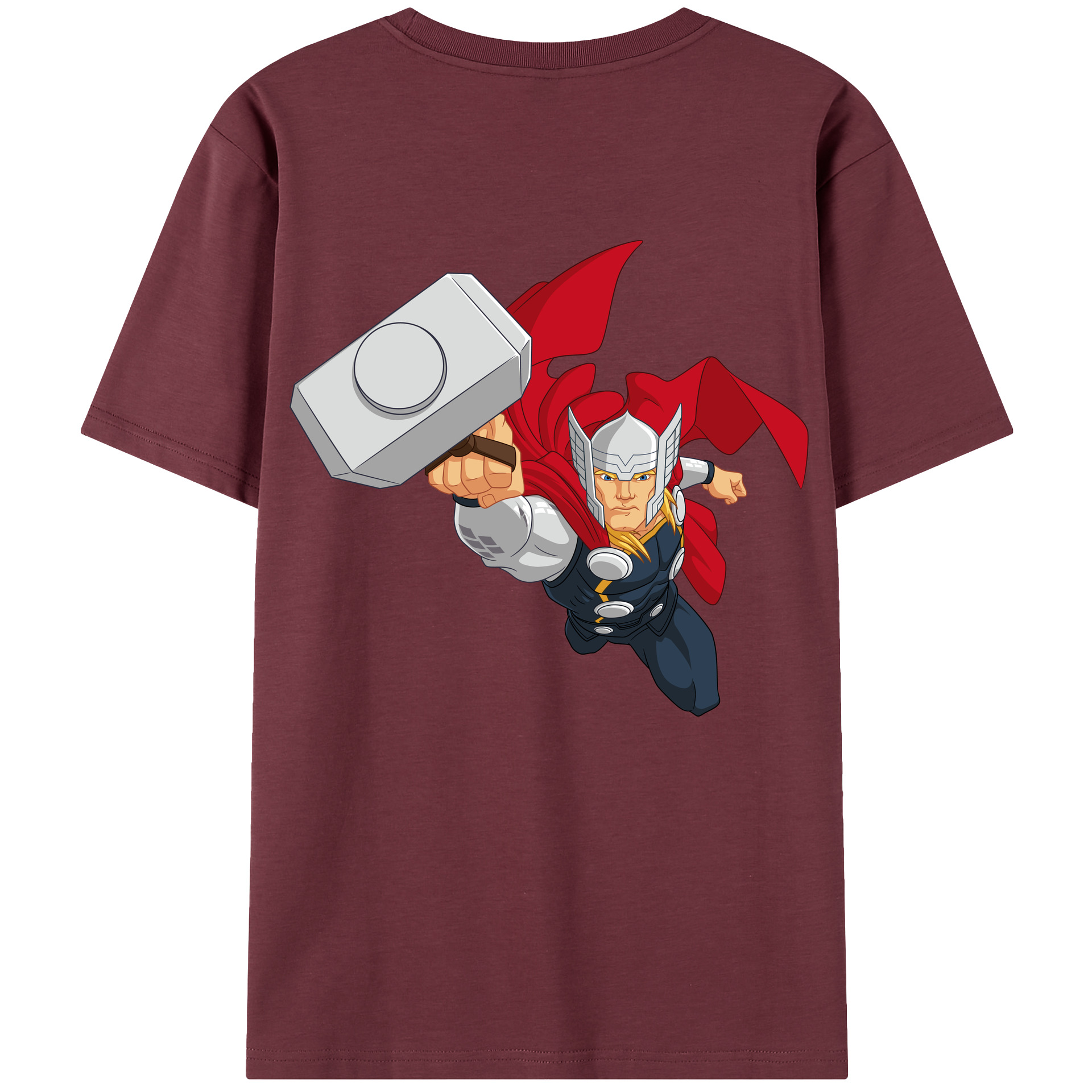 （画像用） アベンジャーズ The Avengers 綿100％半袖Tシャツ（背面プリント）